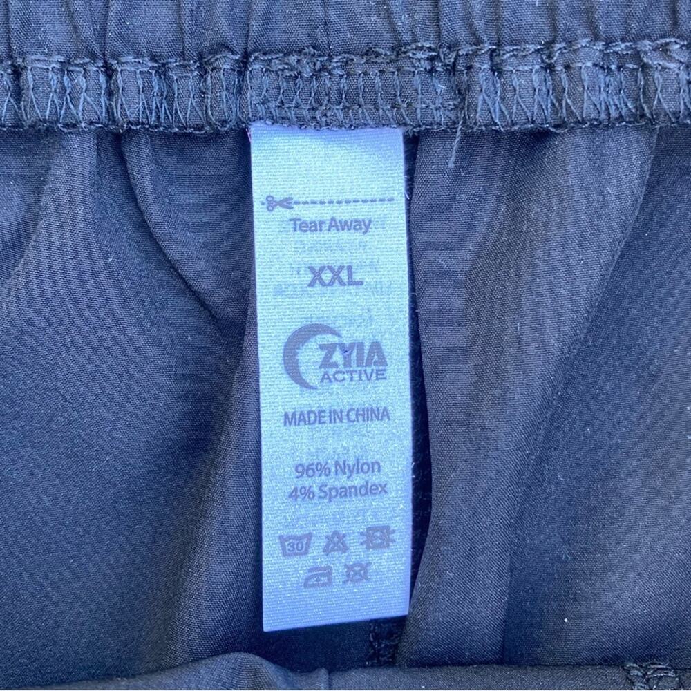 Zyia jogger pants womens XXL black pull on tie waist pockets - Picture 7 of 7